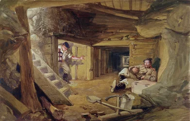 Mine im Bastion du Mat, Sewastopol, Krim