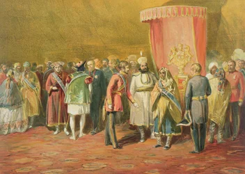 Die erste Investitur des Sterns von Indien, 1863