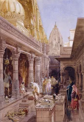 Der Goldene Tempel, Benares, 1862