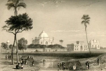 Mausoleum von Sufter Jung, Delhi, 1835