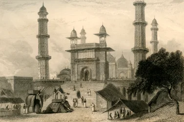 Moschee in Mathura, 1835