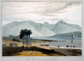 Die Insel Arran in der Nähe von Ardrossan, Schottland, 1817