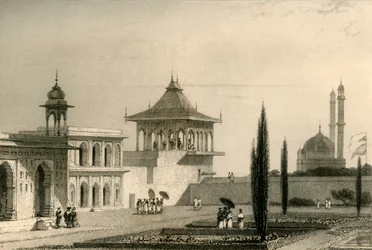 Ansicht im Garten des Palastes, Lucnon, 1835