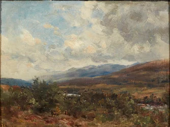 Wolken über dem Moorland