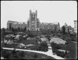 Campus des City College of New York, gesehen von der St. Nicholas Avenue, New York City, 13. Juli 1914
