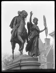 Statue von William Tecumseh Sherman an der 59th Street und Fifth Avenue, New York City, ca. 1913