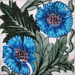 Fliese mit Blumendesign