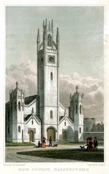 Neue Kirche, Haggerston, Hackney, London, 1827