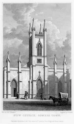Neue Kirche, Somers Town, Camden, London, 1827