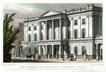 Die London Institution, Finsbury Circus, London, 1827