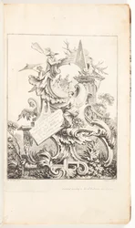 Frontispiz für Buch 4, in Acht Bücher des Ornaments