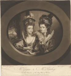 Mrs. Gwynne und Mrs. Bunbury in den Charakteren der lustigen Weiber von Windsor