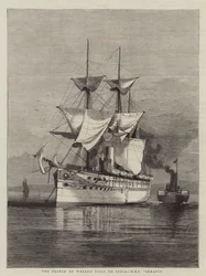 Der Besuch des Prinzen von Wales in Indien, HMS Serapis