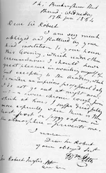 Ein Brief von William Etty, 17. Januar 1844