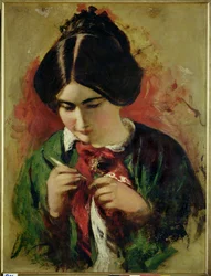 Studie für die Häkelarbeiterin, Miss Mary Ann Purdon