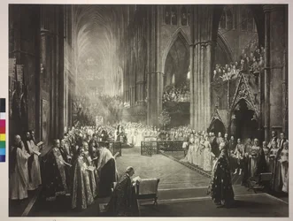 Zeremonie des 50. Thronjubiläums von Königin Victoria in der Westminster Abbey am 21.6.1887