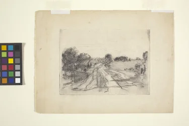 Landschaft mit Bach
