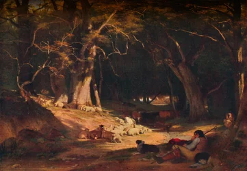 Die Mittagsrast, um 1845