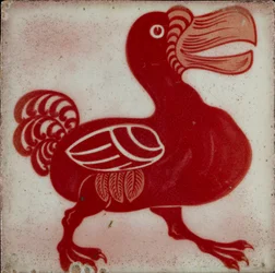 Fliese mit Dodo, 1882-1888