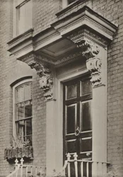 Tür, Church Road, Richmond, Surrey (s/w Foto)