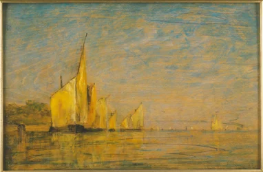 Eine Gruppe von Booten, Venedig