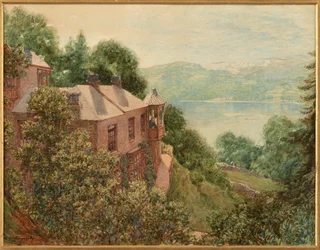 John Ruskin in seinem Turmzimmer in Brantwood