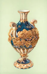Vase, Chelsea, Mazarine Blau