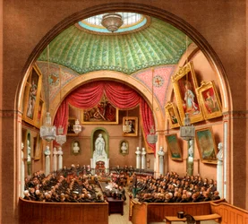 Ratssaal, Guildhall, City of London, 1886