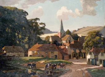 Harting Dorf und Teich