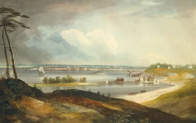New York von den Höhen bei Brooklyn, ca. 1820-23