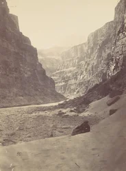 Grand Canyon des Colorado River, Mündung des Kanab Wash, Blick nach Westen, 1872