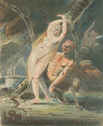 Amymone mit einem lüsternen Satyr, 1770-80