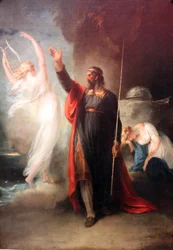 Prospero und Ariel (aus Shakespeares "Der Sturm")