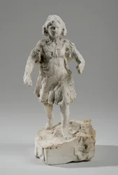 Modell für Figur eines laufenden Mädchens