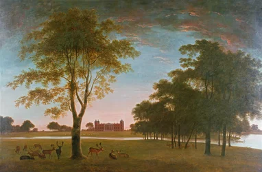 Osterley House und Park am Abend