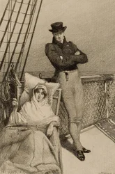 Ohne Titel (Paar auf dem Deck eines Schiffes)