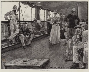 Leben auf See auf einem australischen Liner