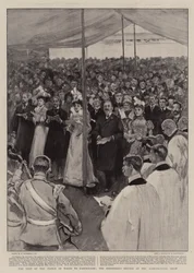 Der Besuch des Prinzen von Wales in Eastbourne, der Hirten Gottesdienst auf der Landwirtschaftsausstellung