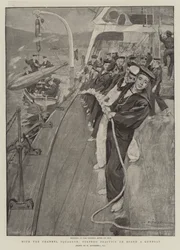 Mit dem Kanalgeschwader, Torpedoübungen an Bord eines Kanonenbootes