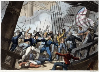 Kollision des amerikanischen Bootes Chesapeake