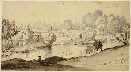 Glasnevin bei Dublin (recto); Skizze eines Männerkostüms (verso)