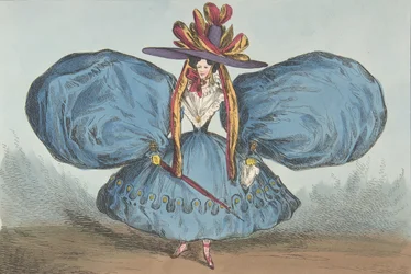 Moderne Kuriositäten von P. Pry Esq., Platte 1: Die Ärmel kurios geschnitten, 30. Juni 1829