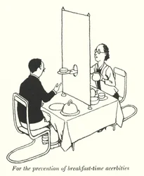 Zur Vermeidung von Frühstückszeit-Streitigkeiten (Litho)