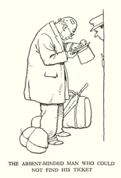 Illustration für Railway Ribaldry von W Heath Robinson (Lithographie)