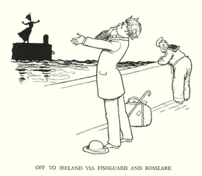 Illustration für Railway Ribaldry von W Heath Robinson (Lithographie)