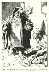 Viele sind heute Herzöge auf der Erde, deren Herkunft von einigen Trägern und Ablasshändlern stammt