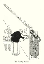 Der monatliche Überholungscheck (Lithografie)