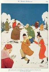 Die sanfte Kunst des Schneeballwerfens, wie sie zur Weihnachtszeit von wirklich netten Leuten gespielt werden sollte