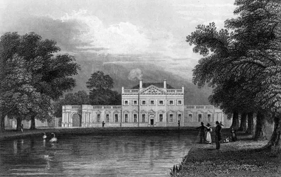 Boreham House, Essex, graviert von John Rogers, 1831