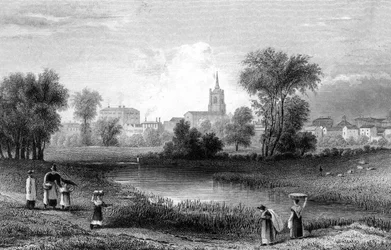 Chelmsford, Essex, graviert von John Rogers, 1831